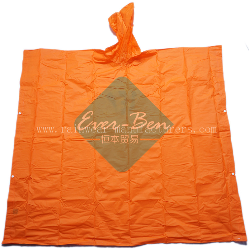 NFCI Orange eva rain poncho wholesaler